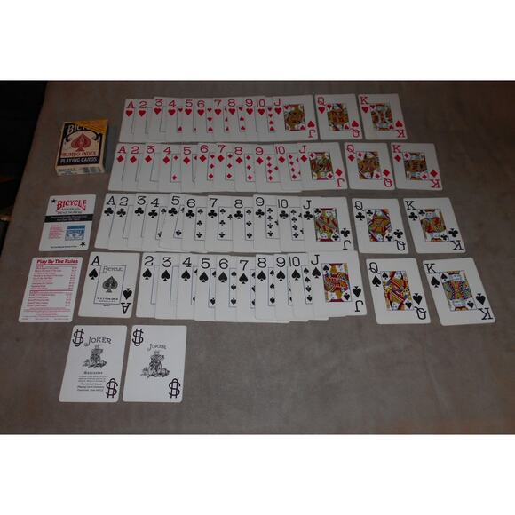 Bicycle Jumbo Index Open Deck Lot: M2207 Purple Back/X2206 Red Back - Picture 3 of 11